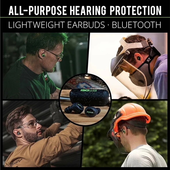 ISOtunes Free 2.0 Kablosuz Kulaklıklar: Geliştirilmiş 25 dB Gürültü Azaltma, Siyah - Resim 2