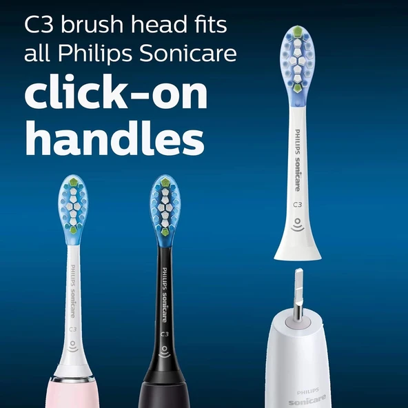 Philips Sonicare C3 Premium Diş Fırçası Başlıkları - 4 Adet - HX9044/65 - Resim 3