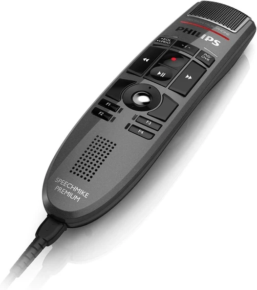 Philips SpeechMike Premium Dikte USB Mikrofon, Basmalı Düğme - Resim 4