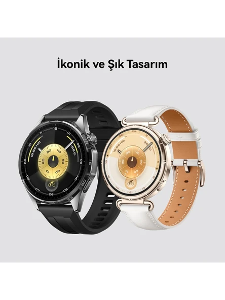 Huawei Watch GT6 41MM Beyaz Deri - Resim 4