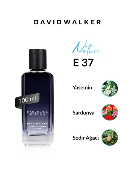 David Walker E37 Cologne 100 ml Erkek Parfüm | Nature ürün görseli 1