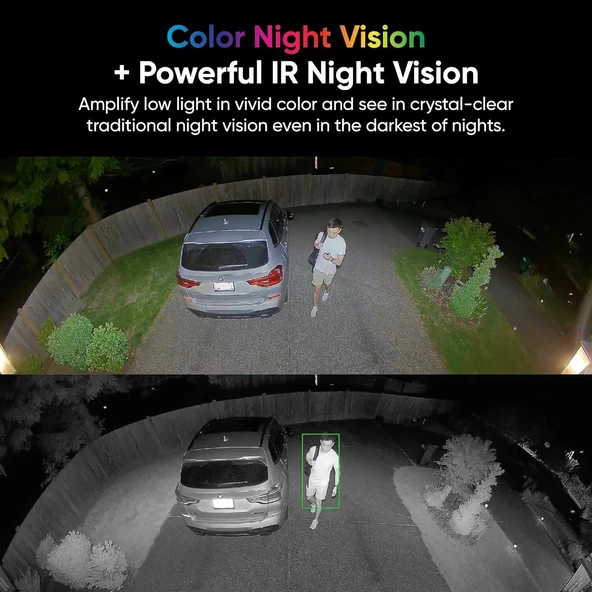 Wyze Floodlight Camera Pro, 2K HD Dış Mekan Güvenlik Kamerası - Beyaz - Resim 4