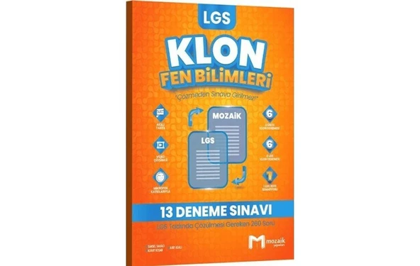 8. Sınıf LGS Fen Bilimleri Klon 13 Deneme ürün görseli