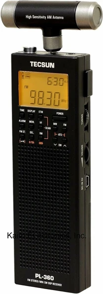 Tecsun PL-360 Dijital PLL Taşınabilir AM/FM Kısa Dalga Radyo ürün görseli 1