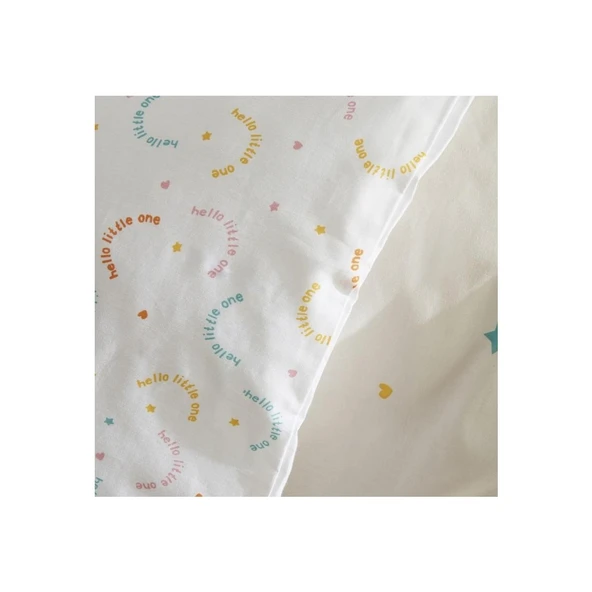 Karaca Home Little One Pudra Beyaz Bebek Nevresim Takımı - Resim 4