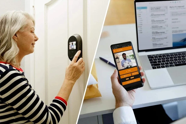 Brinno Duo SHC1000W Ön Kapı Gözetleme Kamerası - Akıllı Ev Güvenlik Sistemi - Resim 4