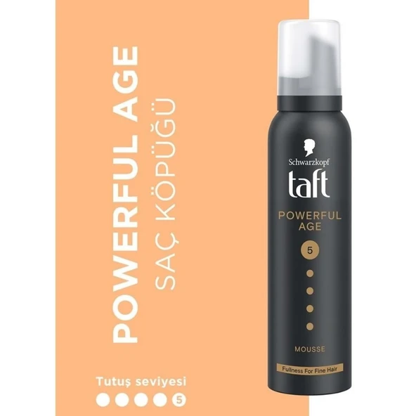 Taft Saç Köpüğü No: 5 Powerful Age 150 ml - Resim 2