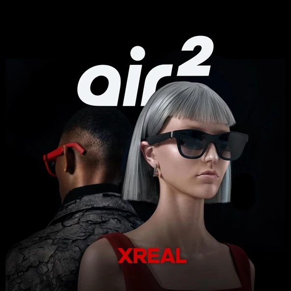 XREAL Air 2 AR Gözlük, 330 Inc 1080P, Oyun, Yayın ve Çalışma için İdeal - Resim 2