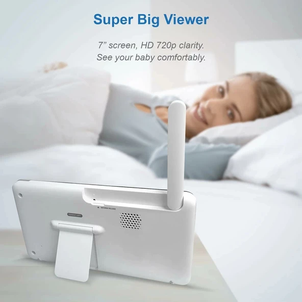 VTech RM7764HD 1080p WiFi Uzaktan Erişim Bebek Monitörü - 7 Inc - Resim 2