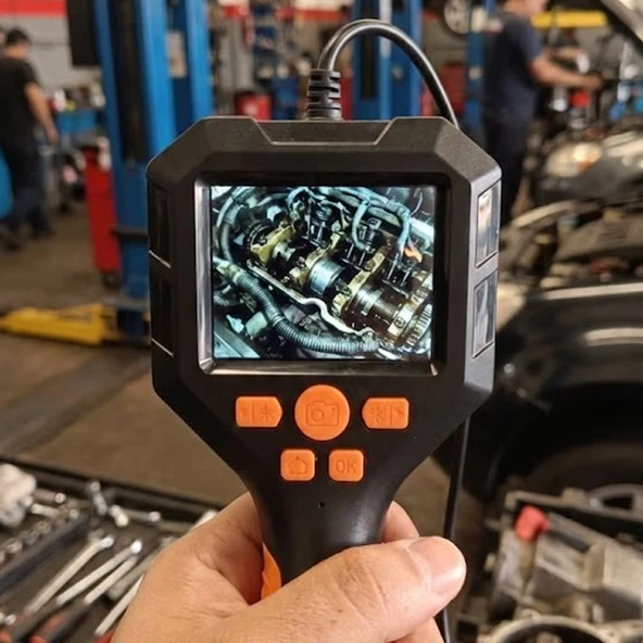 NT9463 Endüstriyel Ekranlı Endoskop 1080P 2.8 inch IPS 2 Metre Kılavuz Kameralı Tamir ve Sanayi İçin - Resim 4