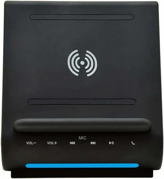 Azpen Hızlı Şarjlı Kablosuz Şarj Cihazı, Bluetooth Premium Hoparlörler - Resim 3