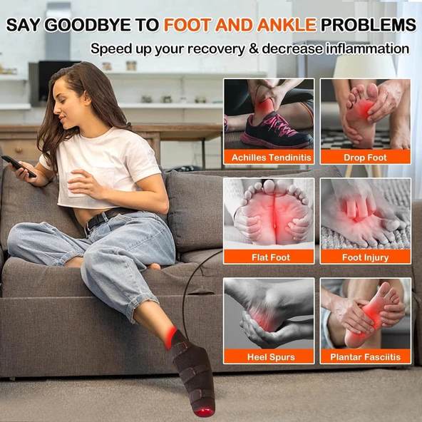 JOBYNA Ayak ve Ayak Bileği için Kızılötesi Işık, Tam Sarma 850nm Kızılötesi - 1 Adet - Resim 2