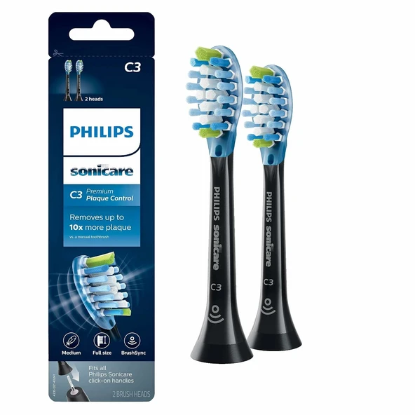 Philips Sonicare C3 Premium Diş Fırçası Başlıkları - 2 Adet - HX9042/95 ürün görseli 1