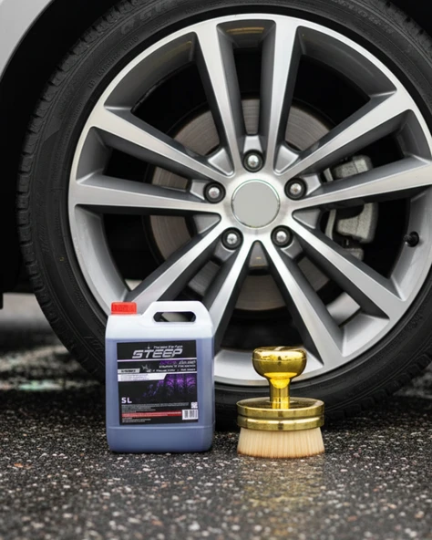 STEEP Ultimate Jel Lastik Parlatıcı Silver Simli 5 Lt Gold Lastik Parlatma Fırçası - Resim 2