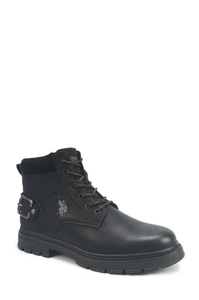 U.S. Polo Assn. WOXIC 5PR 102038387 Erkek Bot Siyah 40-45 - Resim 2