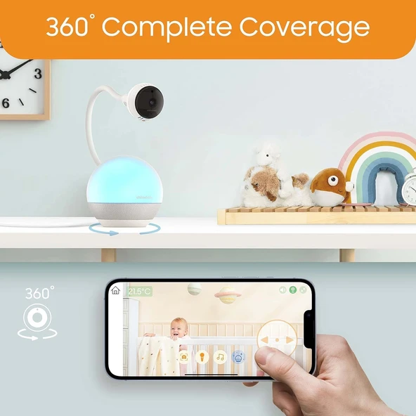 Chillax DM600 Baby Mood Lite - HD Kameralı Akıllı Bebek Monitörü - Resim 2