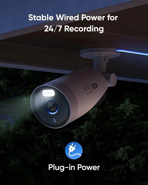 eufy Security eufyCam E330 Eklenti Kamera, 4K Dış Mekan Güvenlik Kamerası - Resim 4