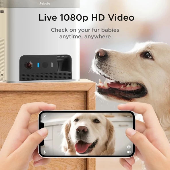 Petcube Bites 2 Lite WiFi Evcil Hayvan İzleme Kamerası - Otomatik Mama Kabı - Resim 2