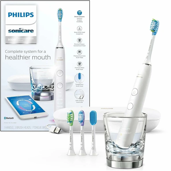 Philips Sonicare DiamondClean Smart 9500 Elektrikli Diş Fırçası - Beyaz ürün görseli