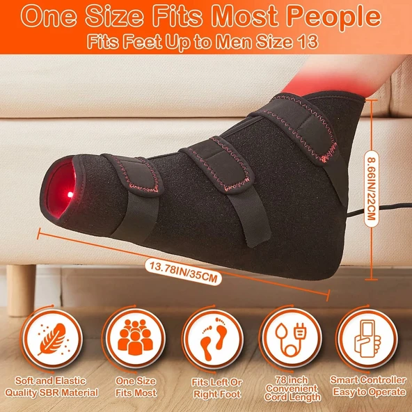 JOBYNA Ayak ve Ayak Bileği için Kızılötesi Işık, Tam Sarma 850nm Kızılötesi - 1 Adet - Resim 3