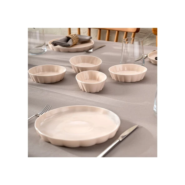 Emsan Cozy 14 Parça 6 Kişilik Kahvaltı Takımı Pembe - Resim 5