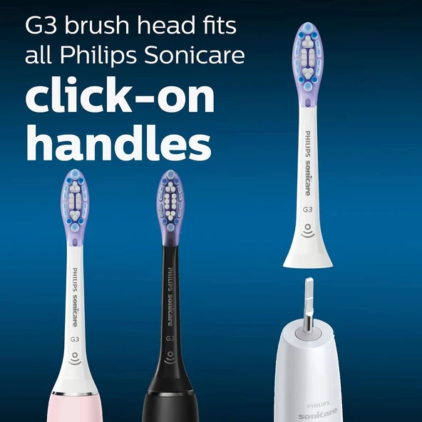 Philips Sonicare G3 Premium Diş Fırçası Başlıkları - 4 Adet - HX9054/65 - Resim 4