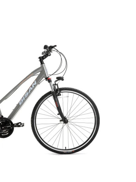 Bisan TRX 8200 700C 45CM Şehir Bisikleti Metalik Gri Pembe - Resim 2