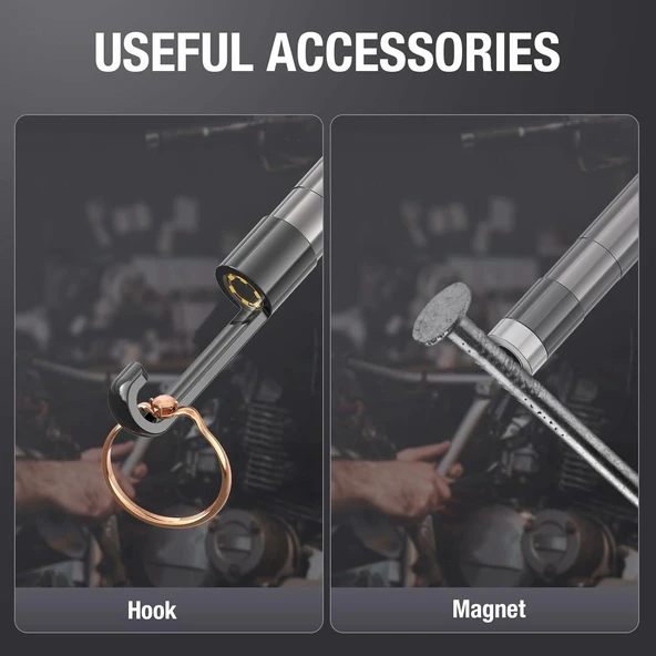 Teslong Endoskop Yedek Kablosu, Tek Lensli Muayene Kamerası - 5m Kablo - 7mm - Resim 2