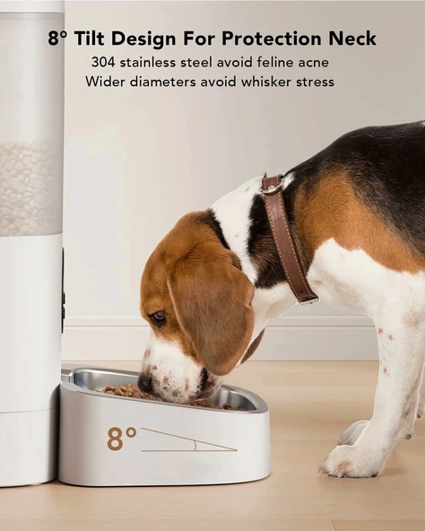 PETLIBRO Özel Besleme Programıyla, Otomatik Maması Dağıtıcısı 6L - Şeffaf - Resim 4