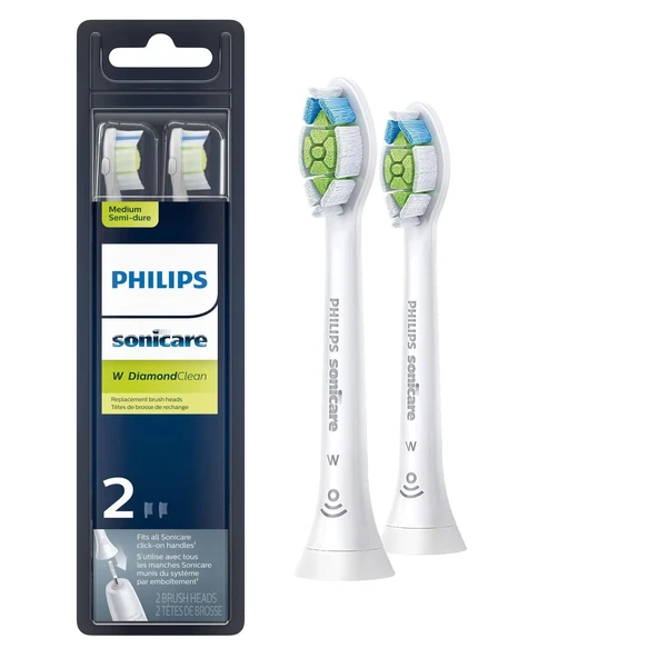 Philips Sonicare W DiamondClean Diş Fırçası Başlıkları - 2 Adet - HX6062/65 ürün görseli 1