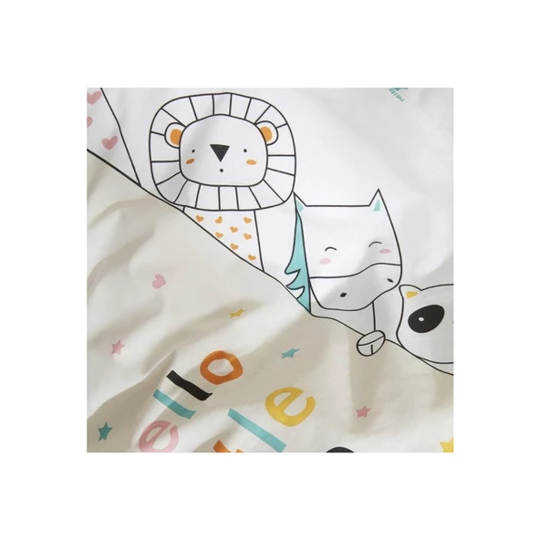 Karaca Home Little One Pudra Beyaz Bebek Nevresim Takımı - Resim 3