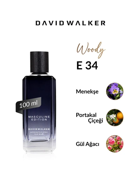 David Walker E34 Givert 100 ml Erkek Parfüm | Woody ürün görseli 1
