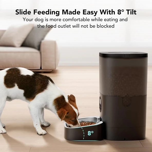 PETLIBRO Özel Besleme Programıyla, Otomatik Maması Dağıtıcısı 6L - Siyah - Resim 3