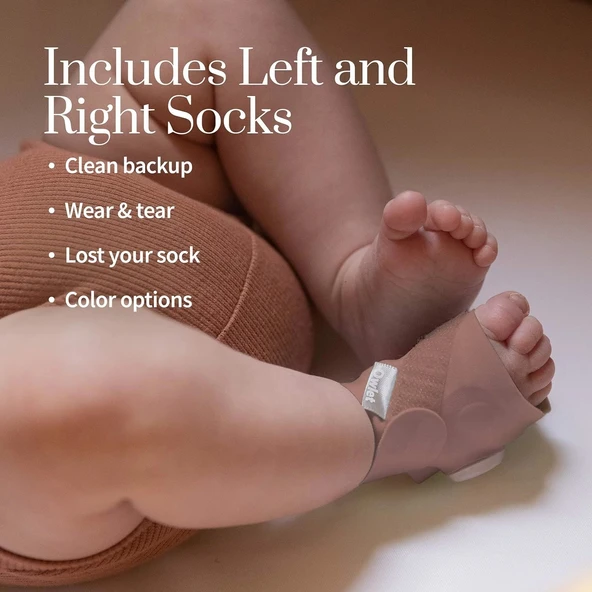 Owlet Aksesuarlı Kumaş Çorap - Dream Sock Bebek Telsizi için - Gül Kurusu - Resim 3