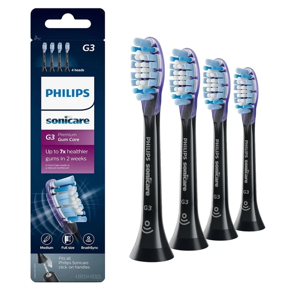 Philips Sonicare G3 Premium Diş Fırçası Başlıkları - 4 Adet - HX9054/95 ürün görseli