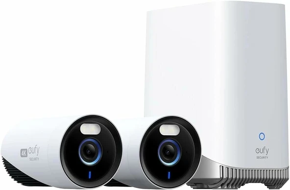 eufy Security eufyCam E330 2 Kamera Kiti, 4K Dış Mekan Güvenlik Kamerası ürün görseli 1