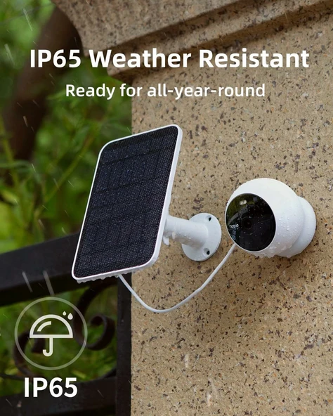 Noorio B200 Güneş Panelli Ev Güvenlik Kamerası 1080p - Resim 2