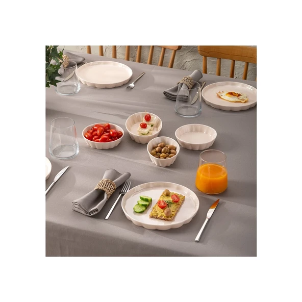 Emsan Cozy 14 Parça 6 Kişilik Kahvaltı Takımı Pembe - Resim 2