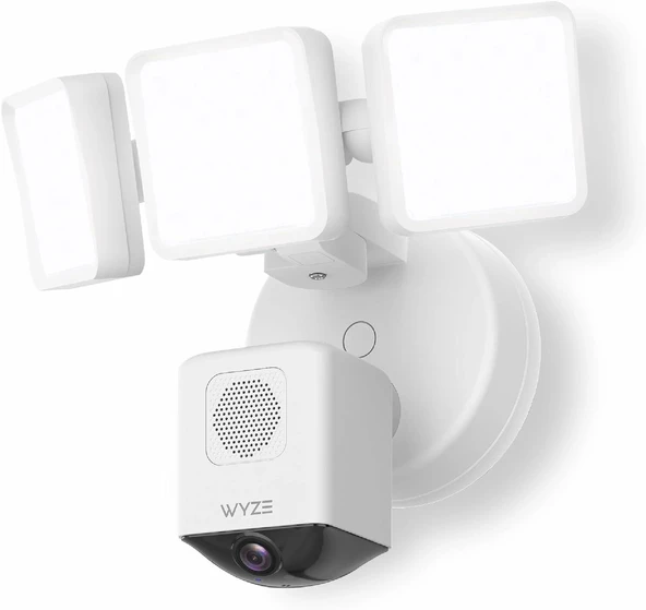 Wyze Floodlight Camera Pro, 2K HD Dış Mekan Güvenlik Kamerası - Beyaz ürün görseli 1