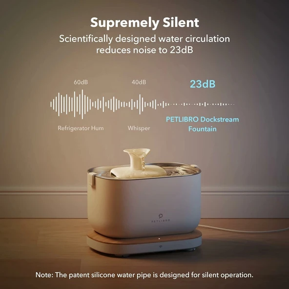 PETLIBRO Uygulama İzlemeli Kablosuz Pompalı Kedi Su Çeşmesi - Beyaz - Resim 4