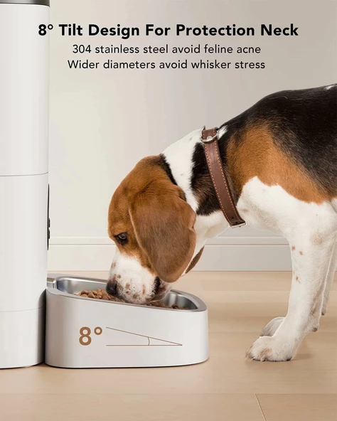 PETLIBRO Özel Besleme Programıyla, Otomatik Maması Dağıtıcısı 6L - Beyaz - Resim 4