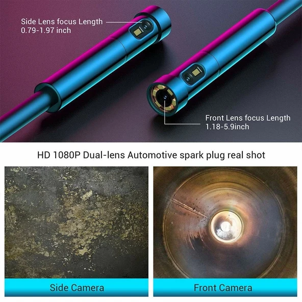 NIDAGE 5.0mm Ultra İnce Çift Lensli Muayene Kamerası - 1080P - 1.5m - Resim 2