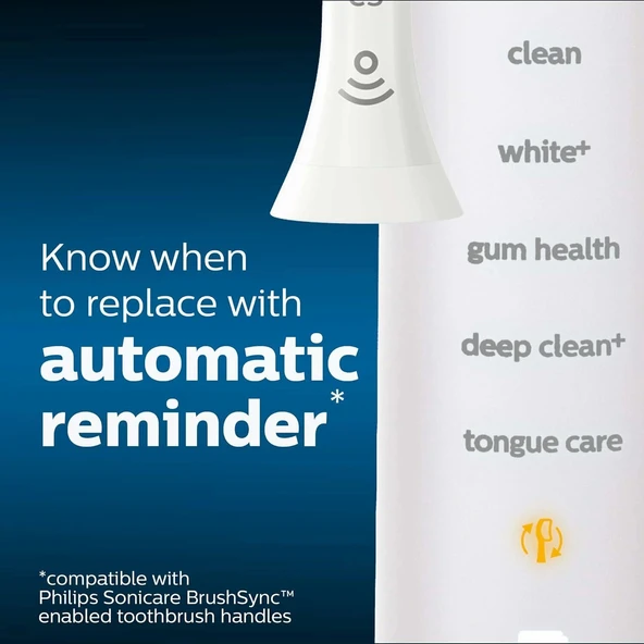 Philips Sonicare W DiamondClean Diş Fırçası Başlıkları - 3 Adet - HX6063/65 - Resim 3