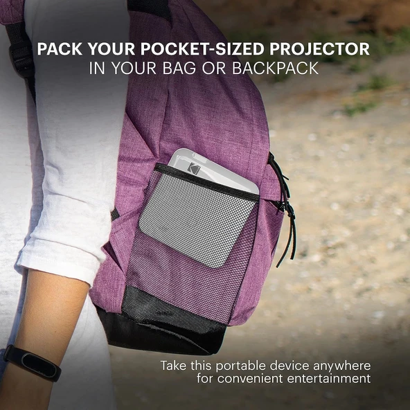 KODAK Luma 400 Taşınabilir HD Akıllı Projektör - Wi-Fi, Bluetooth 150 Inc - Resim 4