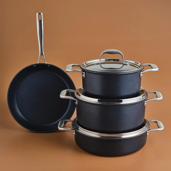 Karaca BioDiamond Pro İndüksiyon Tabanlı 7 Parça Tencere Seti ürün görseli