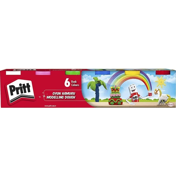Pritt 6'lı Oyun Hamuru - 6X100G - Resim 2