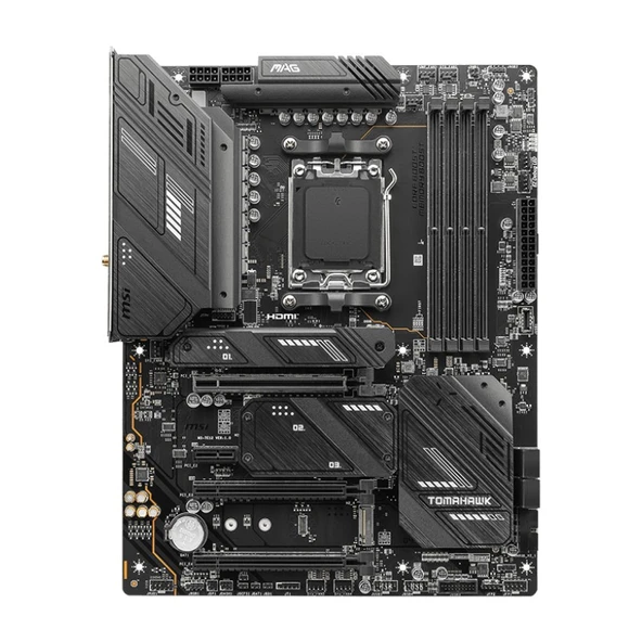 Msı MB Mag X670E Tomahawk Wıfı Am5 Ddr5 6600MHZ(OC) 4x M.2 USB 3.2 HDMI Dp 2.5g Lan Amd Wıfı 6e Rgb Atx ürün görseli