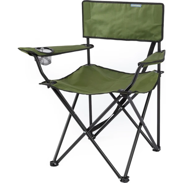 Uniqamping  Eco Ergonomik Katlanır Kamp Sandalyesi Haki-Siyah - Resim 3