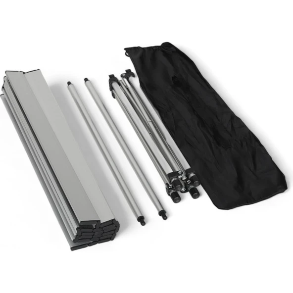 Angel Of Life Uniqmpi Portatif Katlanabilir Alüminyum Masa 70X70X55 - Resim 5