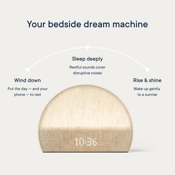 Hatch Restore 2 Gündoğumu Çalar Saat, Ses Makinesi, Akıllı Işık - Macun Rengi - Resim 2